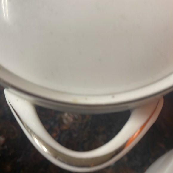 Sango Fine China ~ Silver Snow ~ Sugar Bowl & Creamer Set ~ Vintage 1970-79 - Picture 13 of 16